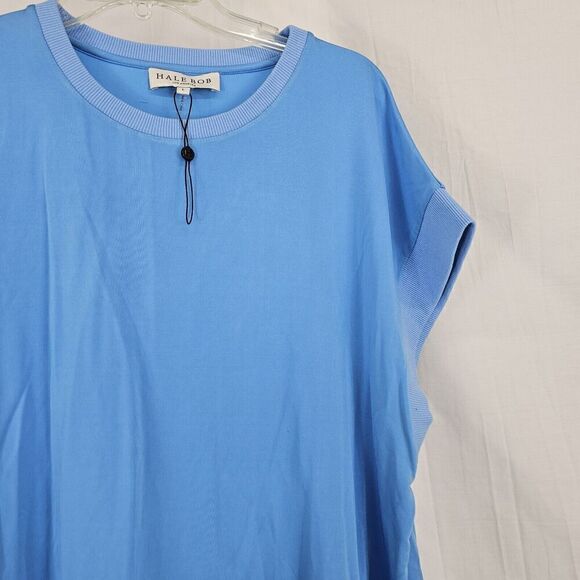 HALE BOB Azalea Solid TopIN BLUE WOMEN'S SIZE LARGE NWOT - Picture 5 of 7
